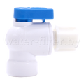 Пластиковый кран на накопительный бак AquaSpring BV-8P (резьба 1/4", трубка 1/4")