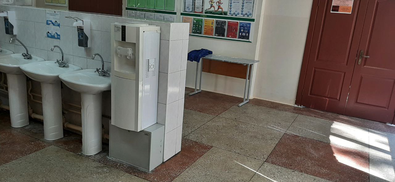Пример установки пурифайеров AquaSpring в СШ185